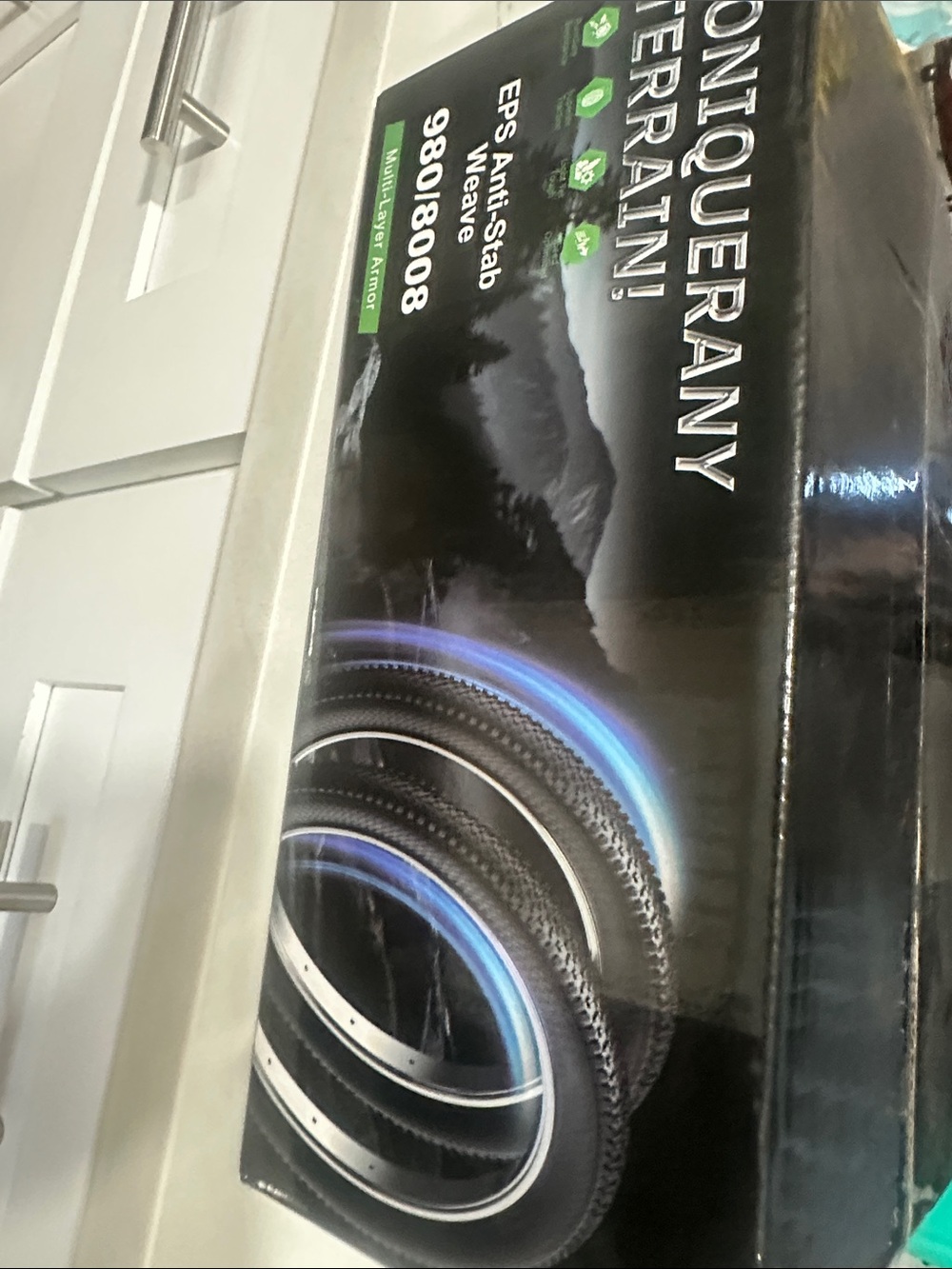 Conquer Any Terrain Black Bicycle Tire - Unbranded
